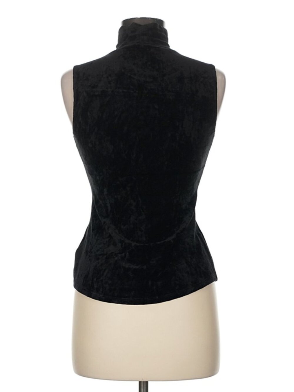 Theory mock neck velvet top black